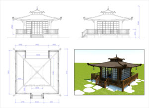 Проект японского чайного домика.